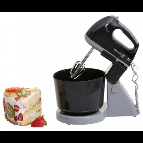 Mixer cu Bol Hausberg HB-3505NG, putere 250W, 7 Viteze, 2L, Negru/Gri